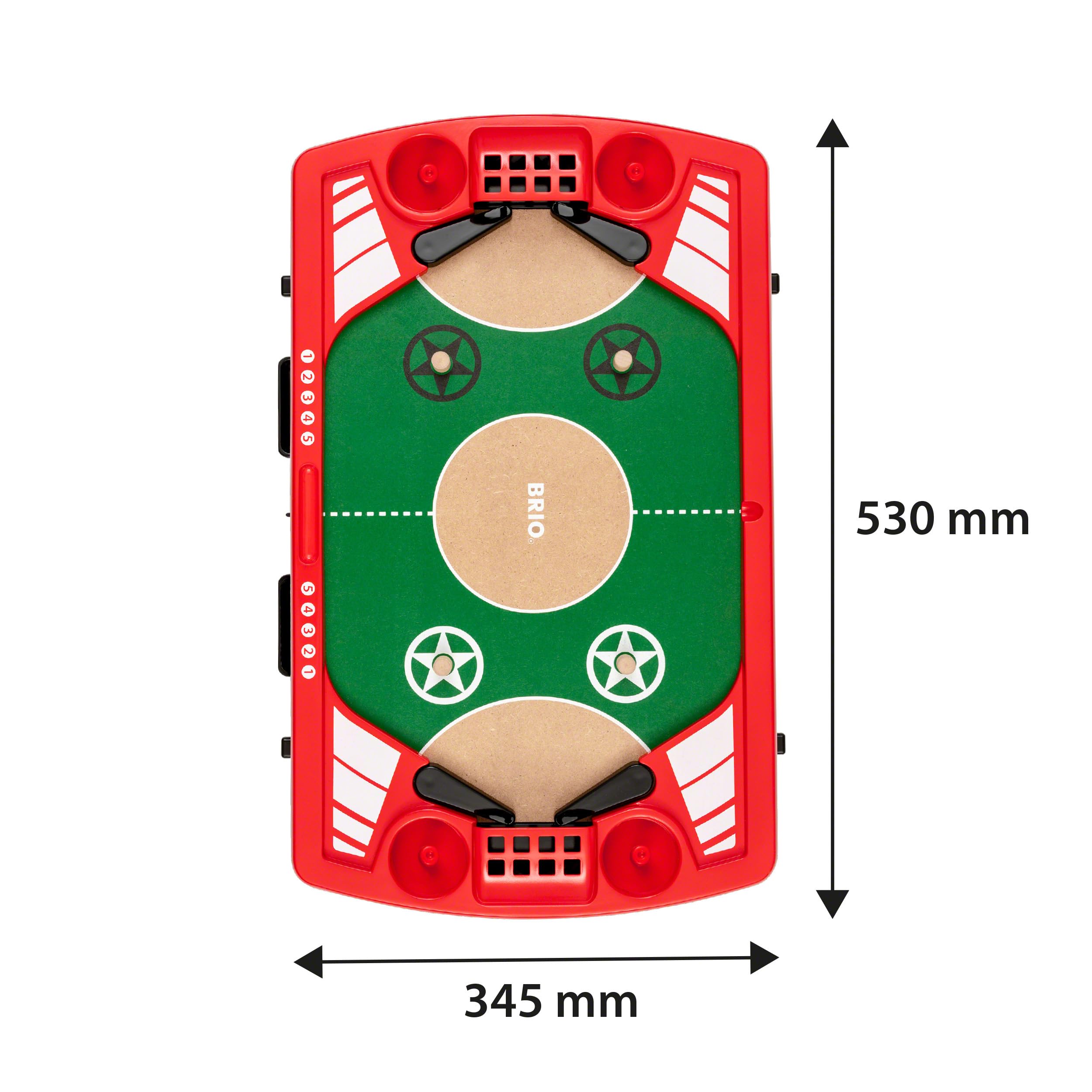 BRIO Spiele 34019 Tischfußball-Flipper - Pinball als Holzspielzeug für Kinder - Kinderspielzeug empfohlen ab 6 Jahren