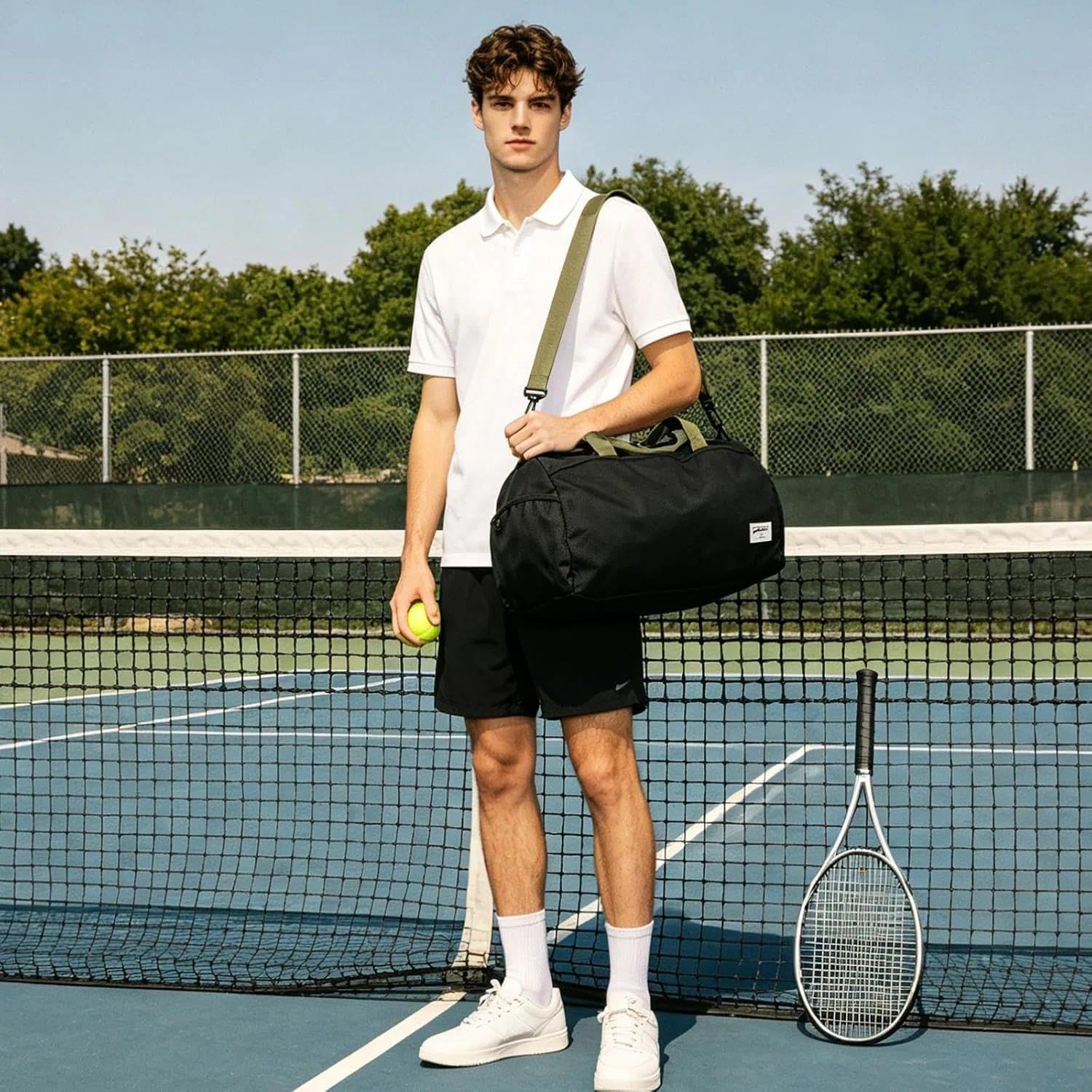 BESMART Gym Bags for Men with Side Pocket,38L Large Sports Gym Duffle Bag image 2
