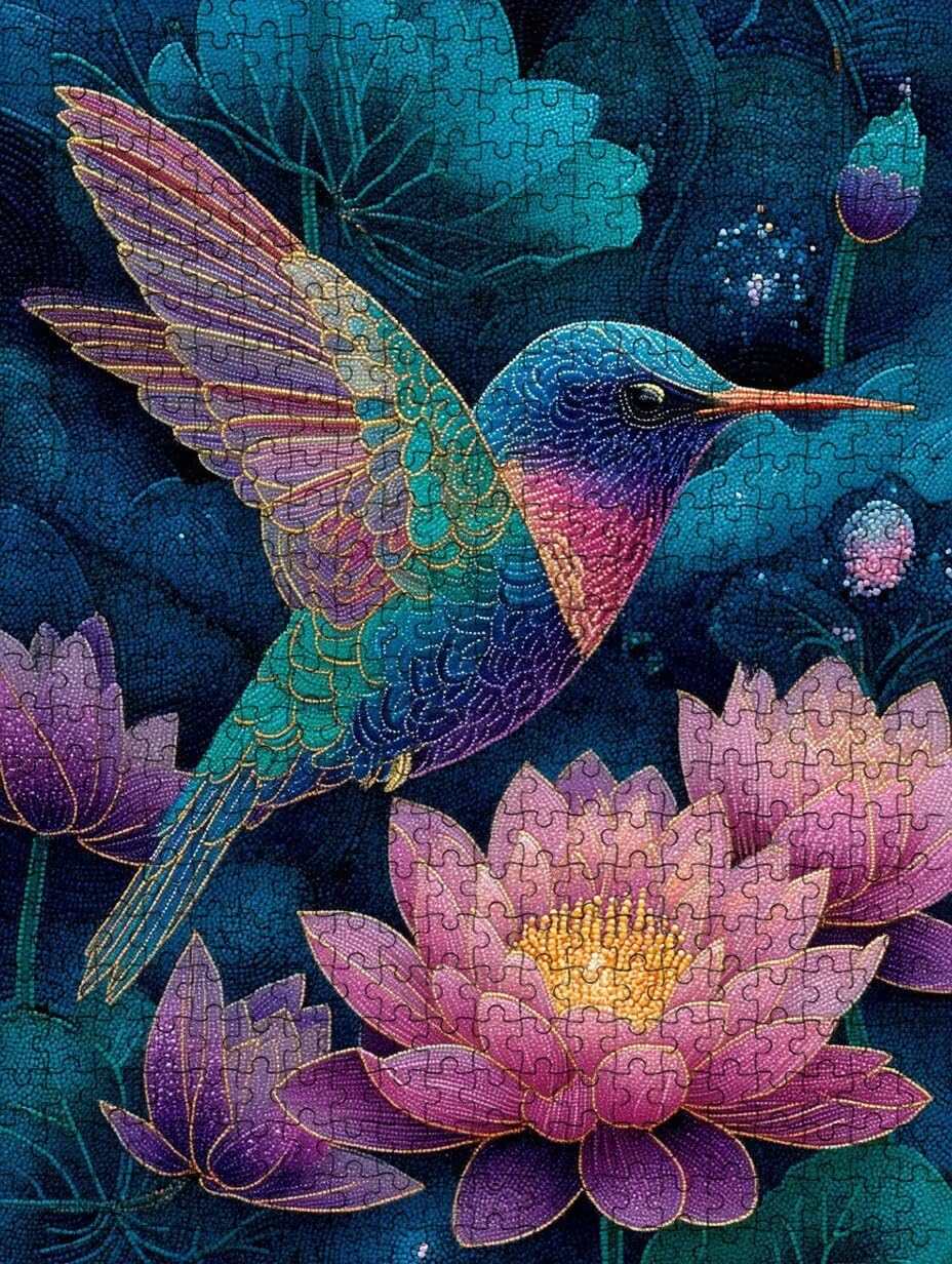 Uccello Lotus, 2000 Pezzi Puzzle Classici, per Adulti YHPGL6-531
