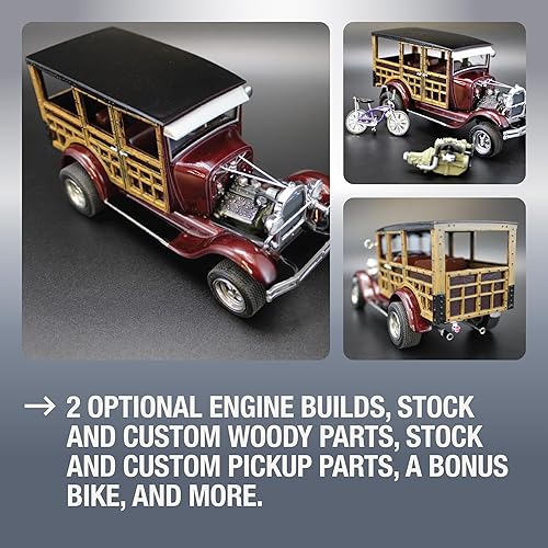 Vista 82 de AMT Round 2 1967 Ford Mustang GT Fastback Kit de modelos a escala 1:25, cromo (AMT1241)