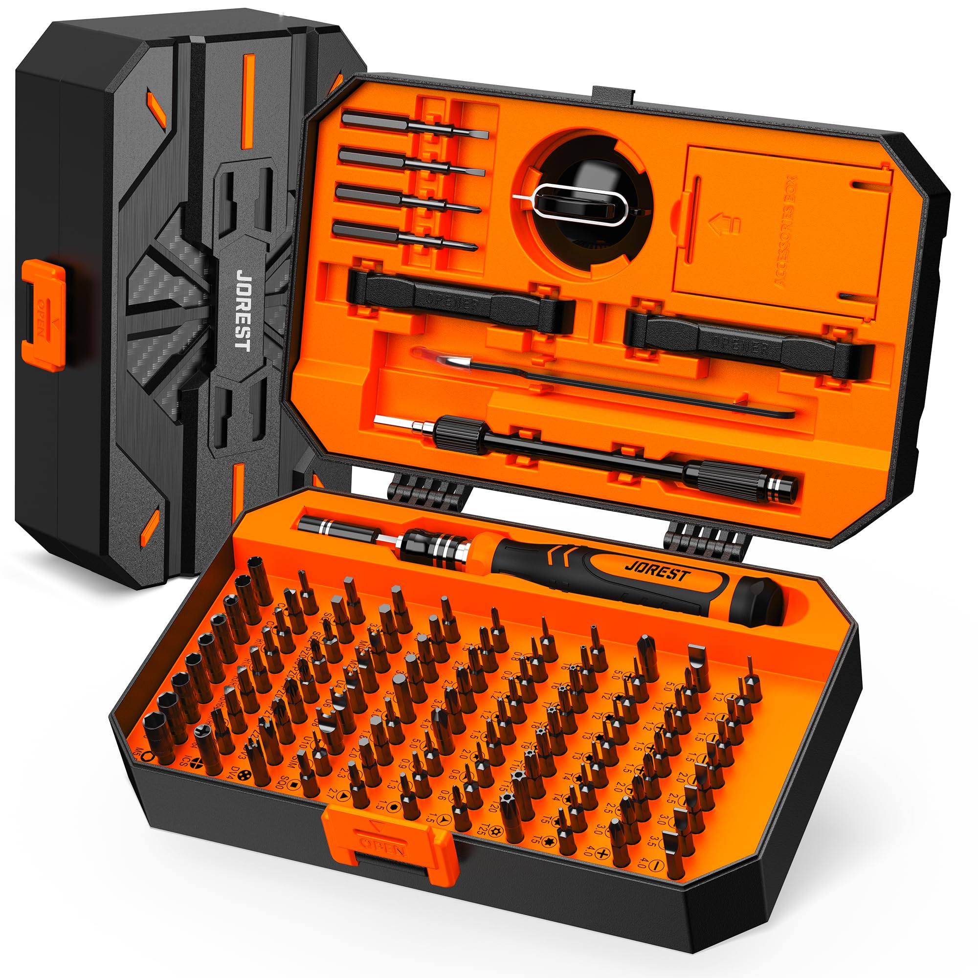 JOREST 115 in 1 Small Precision Screwdriver Set Tool Gifts for Men Magnetic Repair Tool Kit for PC