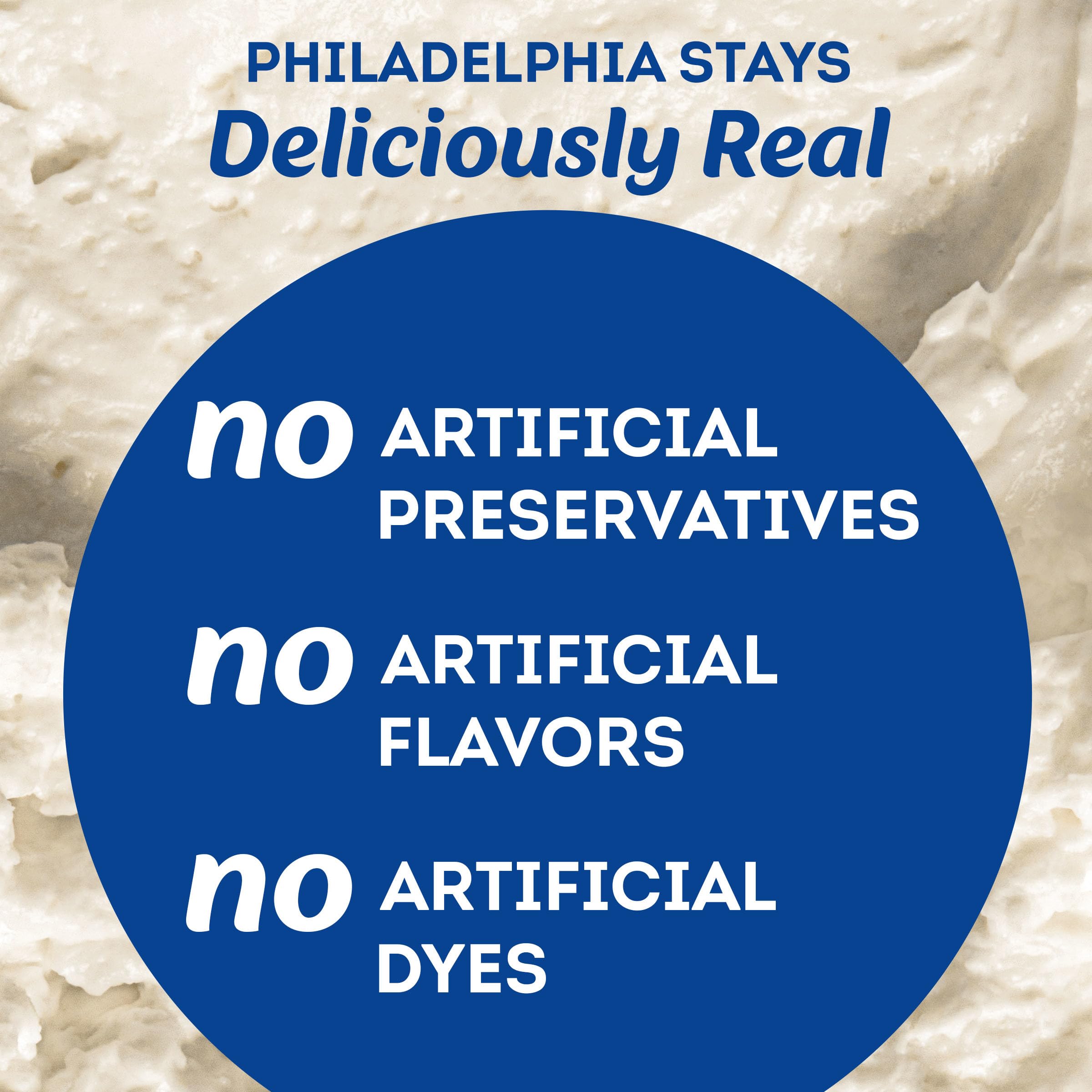 Philadelphia Whipped Cream Cheese Spread 1 Tub for Smooth Spreadable Mornings Original No Artificial Preservatives Flavors or Dyes — view 6