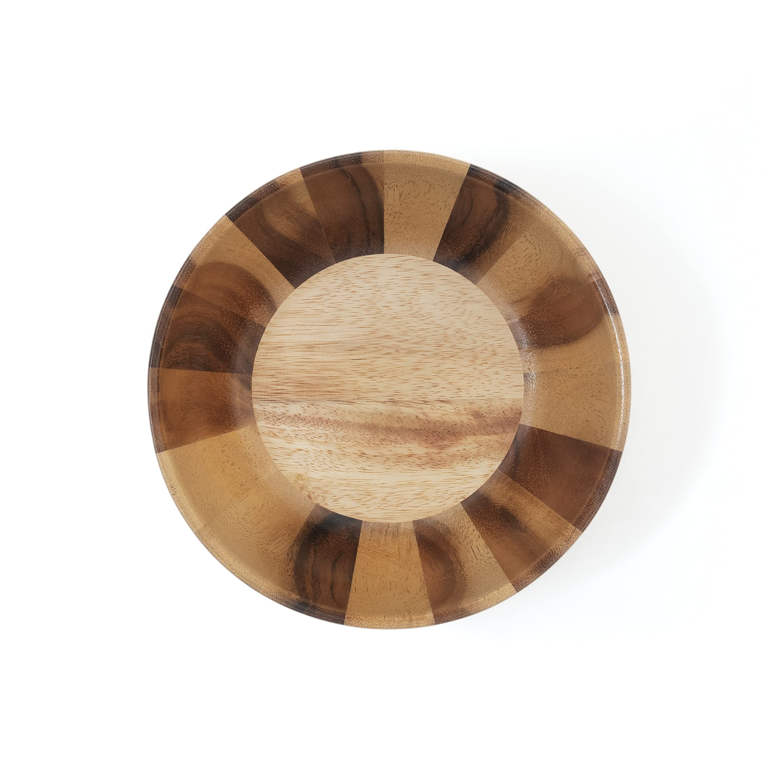 1268 Acacia Sunburst - Cuenco para servir, ensalada para uno, 7.88 pulgadas, cuenco individual 7