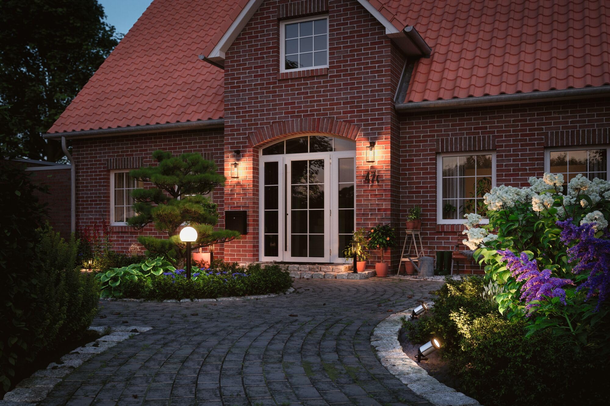 Paulmann 94285 Luminaire d'extérieur LED Plug & Shine spot Classic incl. 1x5,1 watts IP65 Protection contre les immersions Anthracite Éclairage de jardin Métal Blanc chaud 3000 K