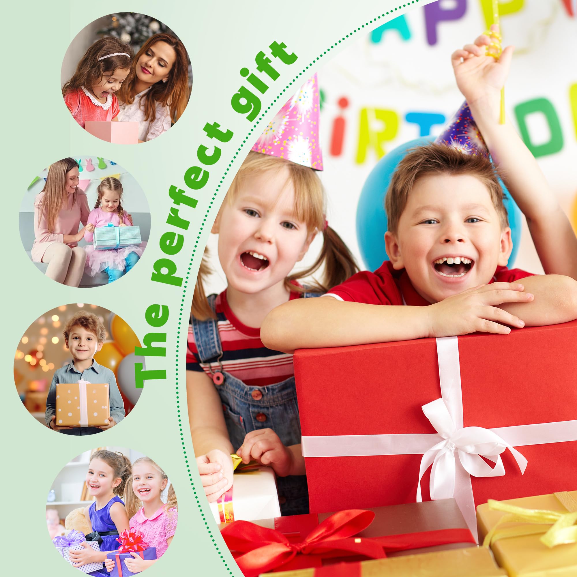 6 Pièces Harmonica pour Enfants, 16 Trous en Bois Harmonica Enfant, Cadeau d'Anniversaire pour Enfants Étudiants Débutants