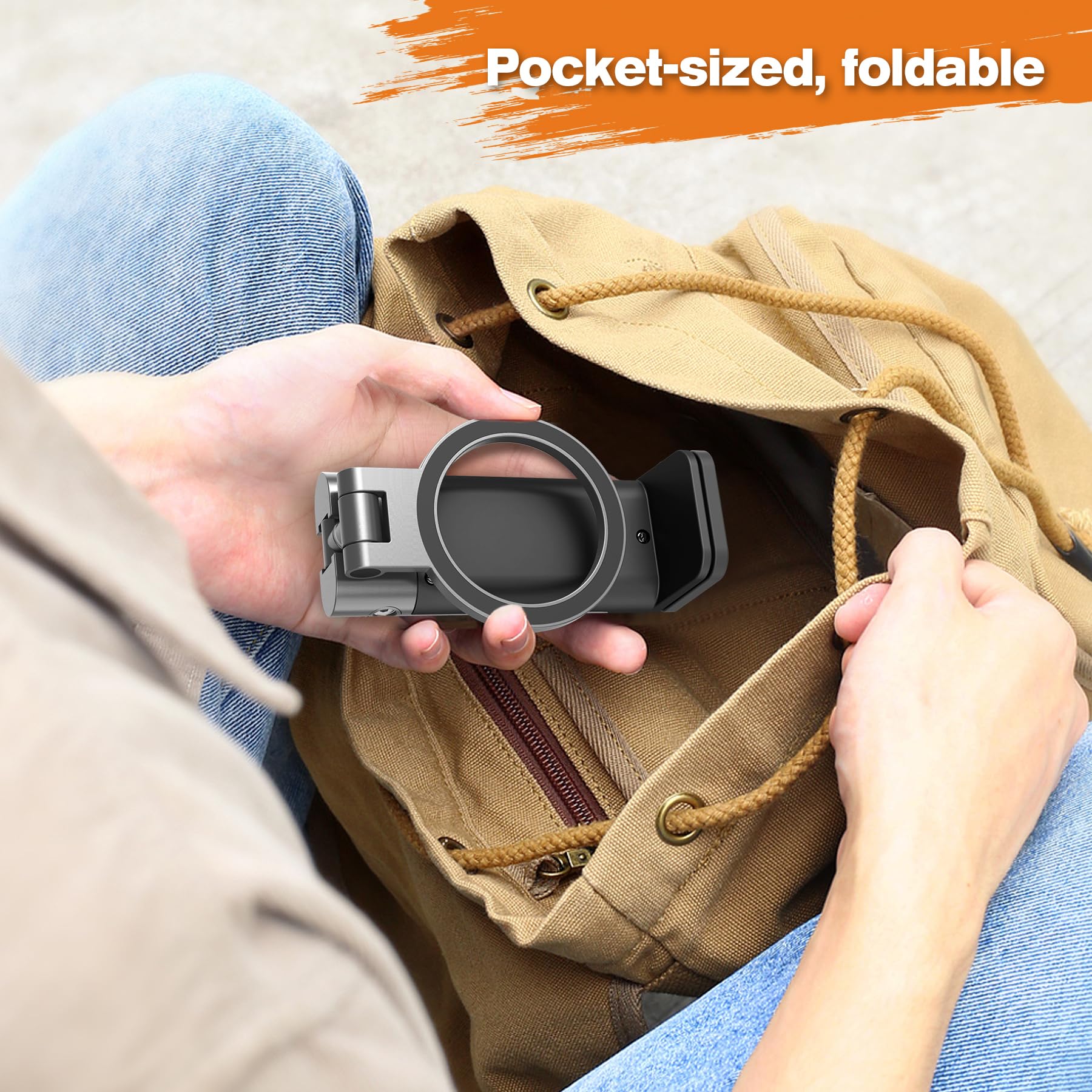 Soporte para teléfono de viaje, clip 2 en 1 y soporte de trípode, soporte magnético para teléfono para avión, escritorio, equipaje, compatible con iPhone 13-17 Series, teléfonos Android (anillo