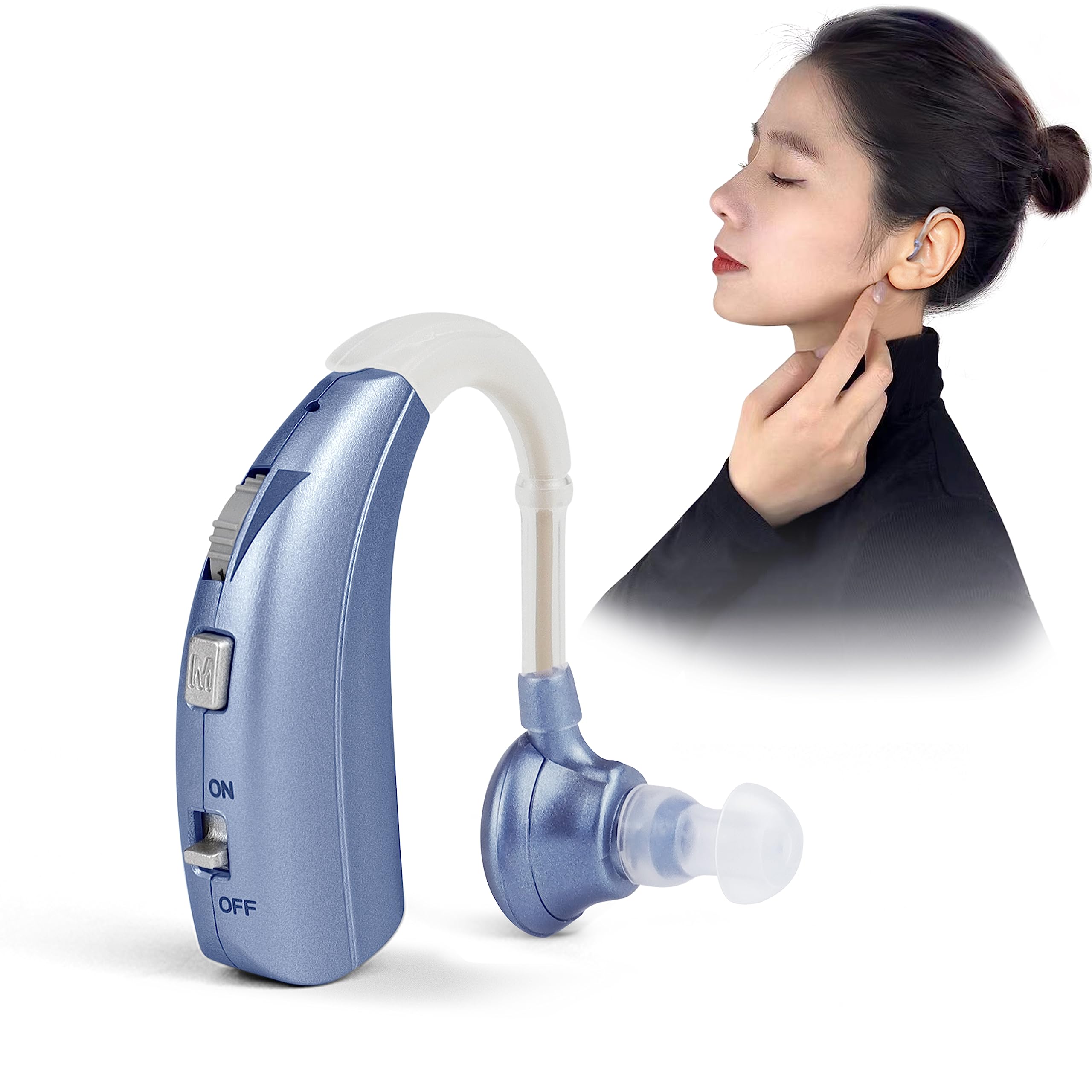 Britzgo Digital Hearing Aids Amplifier Rechargeable with adjustable mode Doctor and Audiologist Designed (Blue) (B0CD7P83N1) Amazon Price History, Amazon Price Tracker