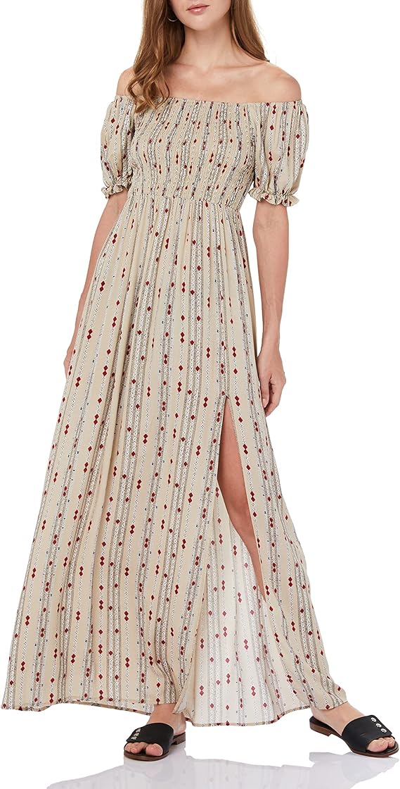 find. Marque Amazon Robe Longue d'été décontractée pour Femme, épaules