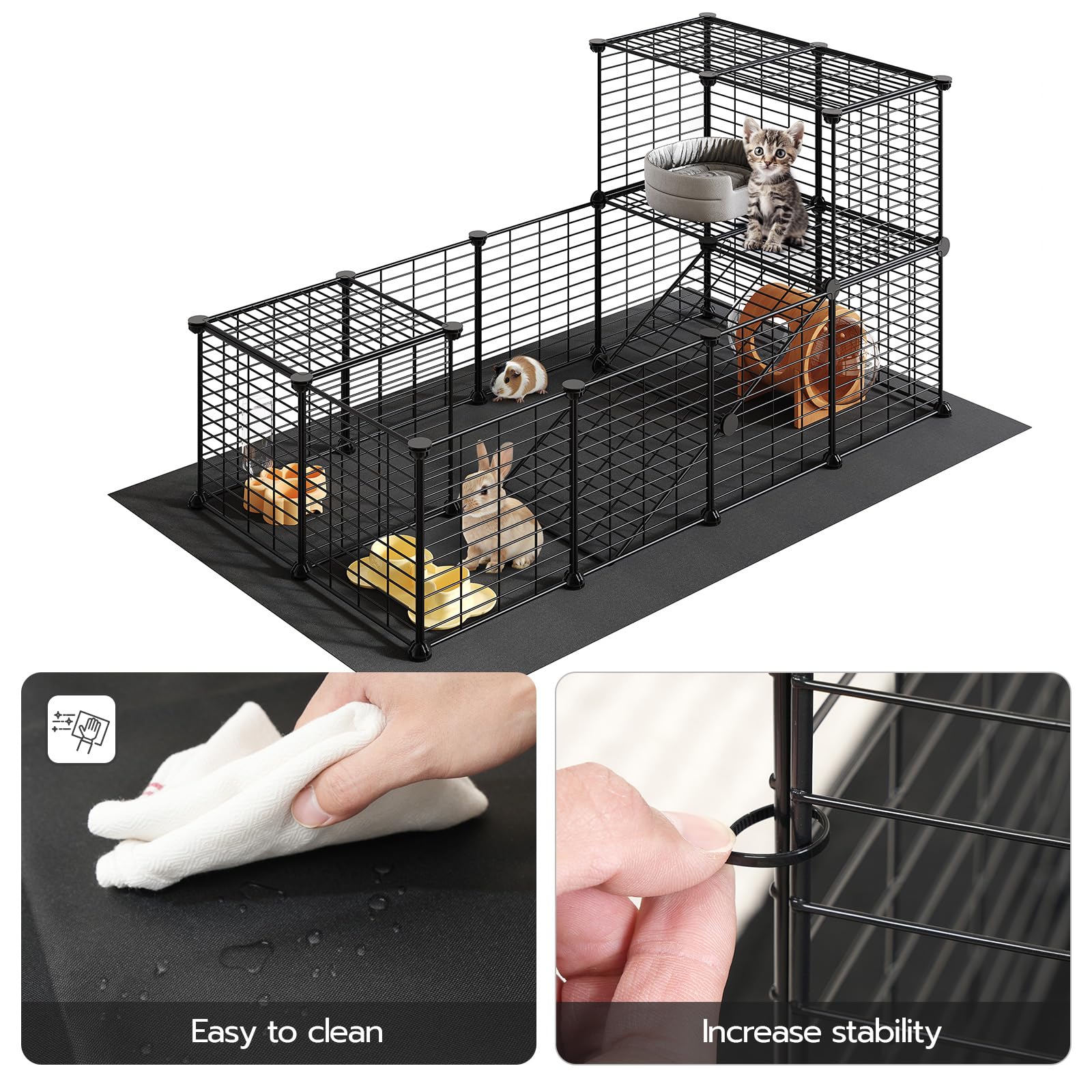 HOOBRO Guinea Pig Cage - Rabbit Playpen -3 HOOBRO Guinea Pig Cage - Rabbit Playpen -3