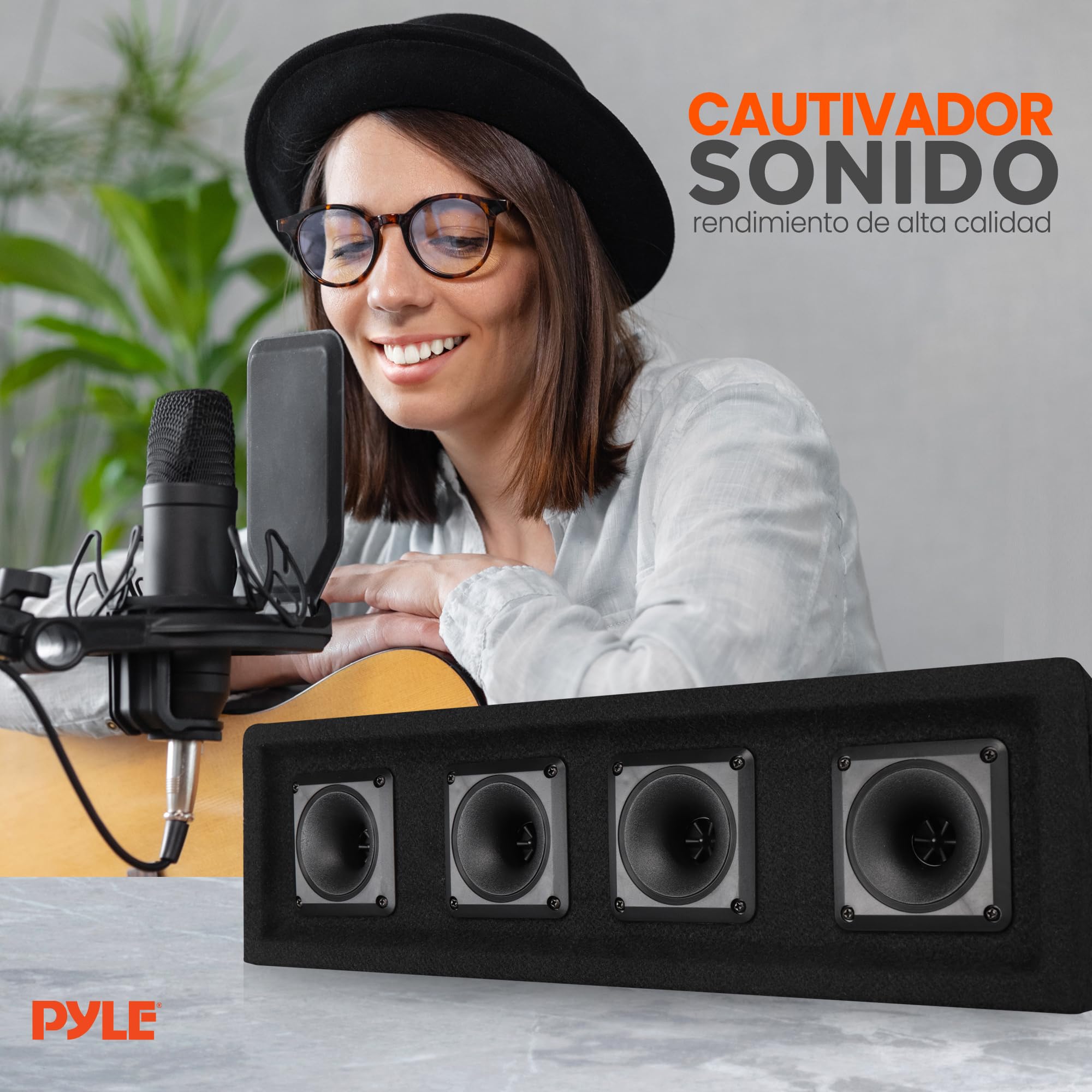 PylePro sistema de altavoces, Tweeter de 4 vias, 300V, 150RMS, Impedancia de 8 ohmios, Audio de rango completo