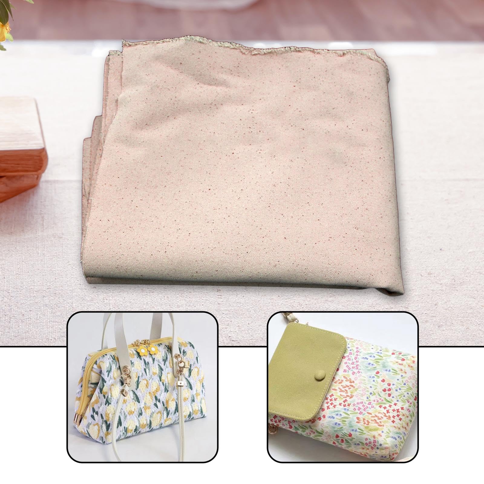 Entretela Termoadhesiva Loft Rollo de Lona para Planchar para Bolsos, Tapicería, Costura, Suministros para Manualidades, Manteles, Apto para El Hogar, 12 oz por Medio Metro, Individual