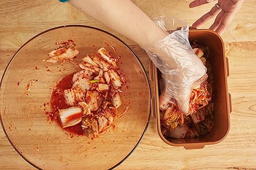 Miniatura 8 de Auténtico contenedor Crazy Korean Cooking Kimchi de 0.9 galones (3.4 litros), paquete de 2