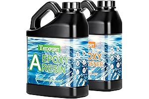 Teexpert Epoxy Resin 1 Gallon | Crystal Clear Self-Leveling Epoxy Casting Resin Kit