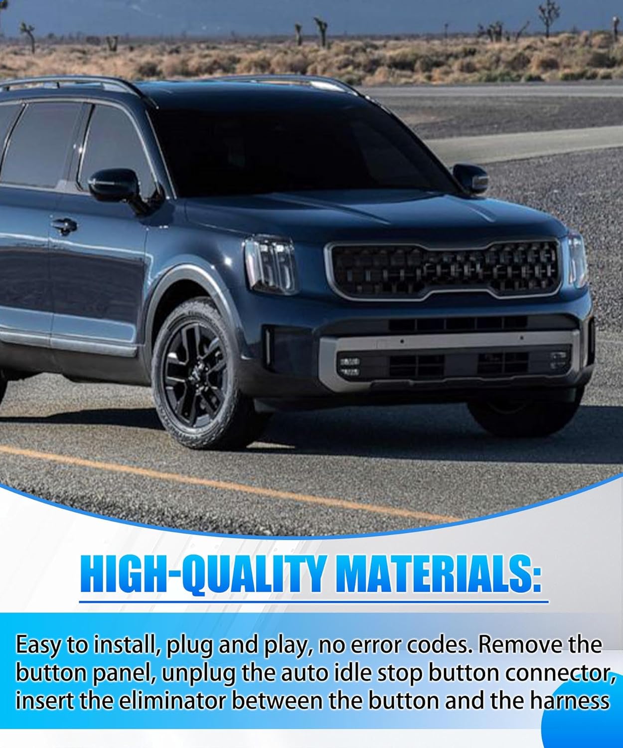 Auto Idle Stop Start Eliminator Disable Compatible with Kia Telluride 2020-2025 Disable Auto Start Stop Permanently - Plug Play Error Free Bypass