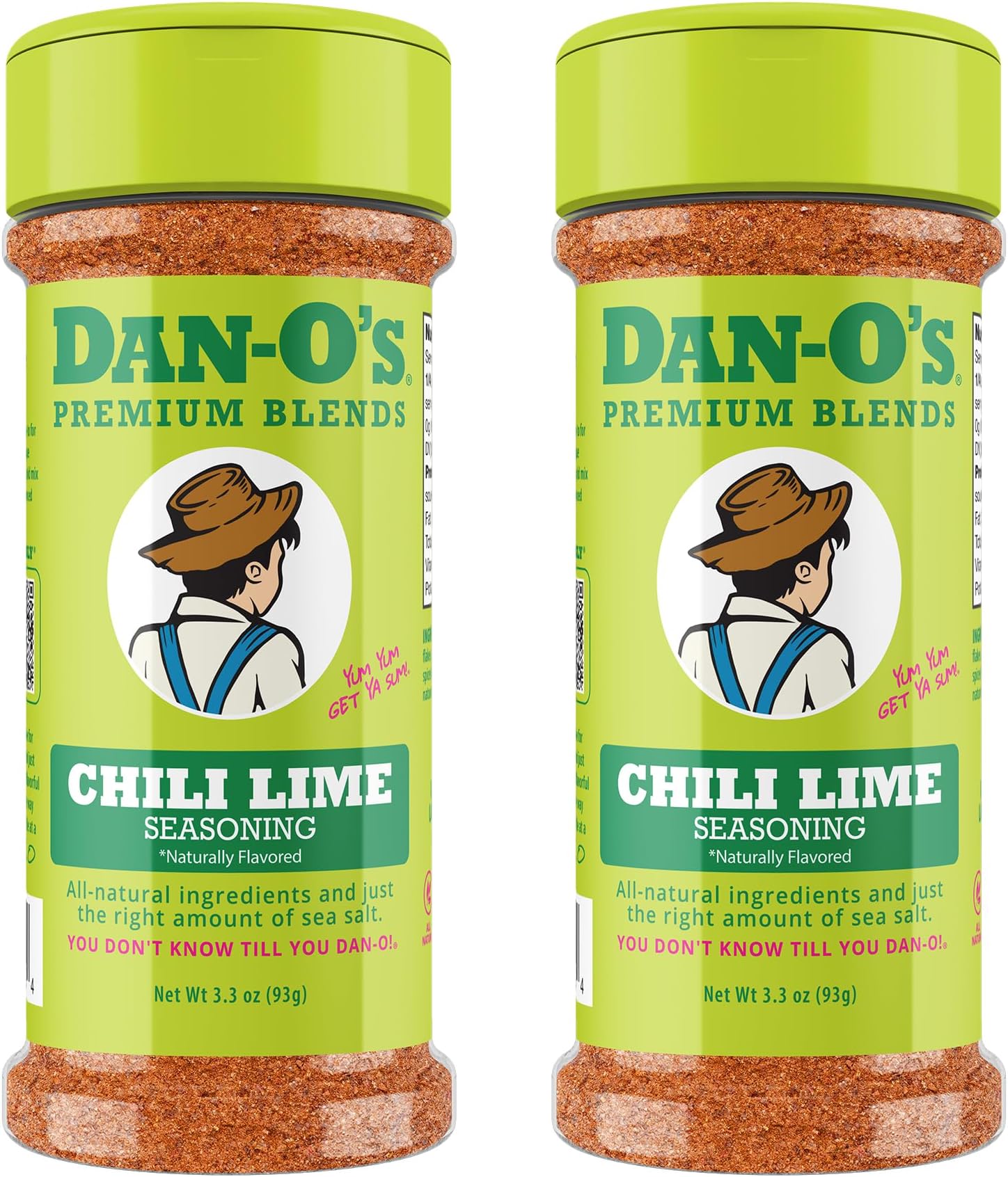 Small Chili Lime Seasoning- 2 Pack (3.3 oz Pack of 2)