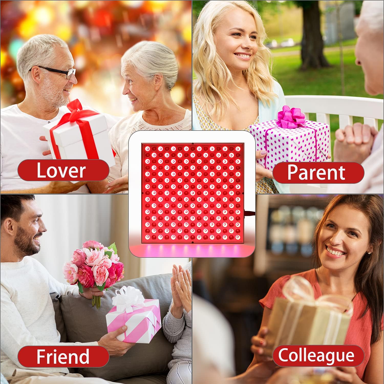 Red-Light-Therapy-Device - 45W LED Panel Deep 660nm and Near-Infrared 850nm LED Light Combo for Skin Beauty,Pain Relief of Muscles and Joints : Health & Household