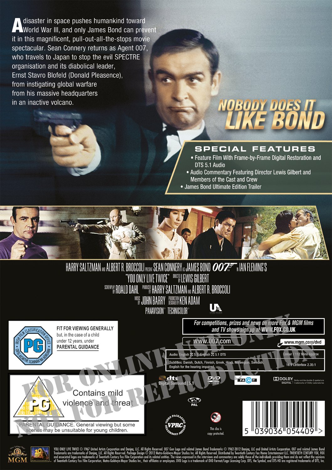 You Only Live Twice Dvd 1967 Desertcart Seychelles