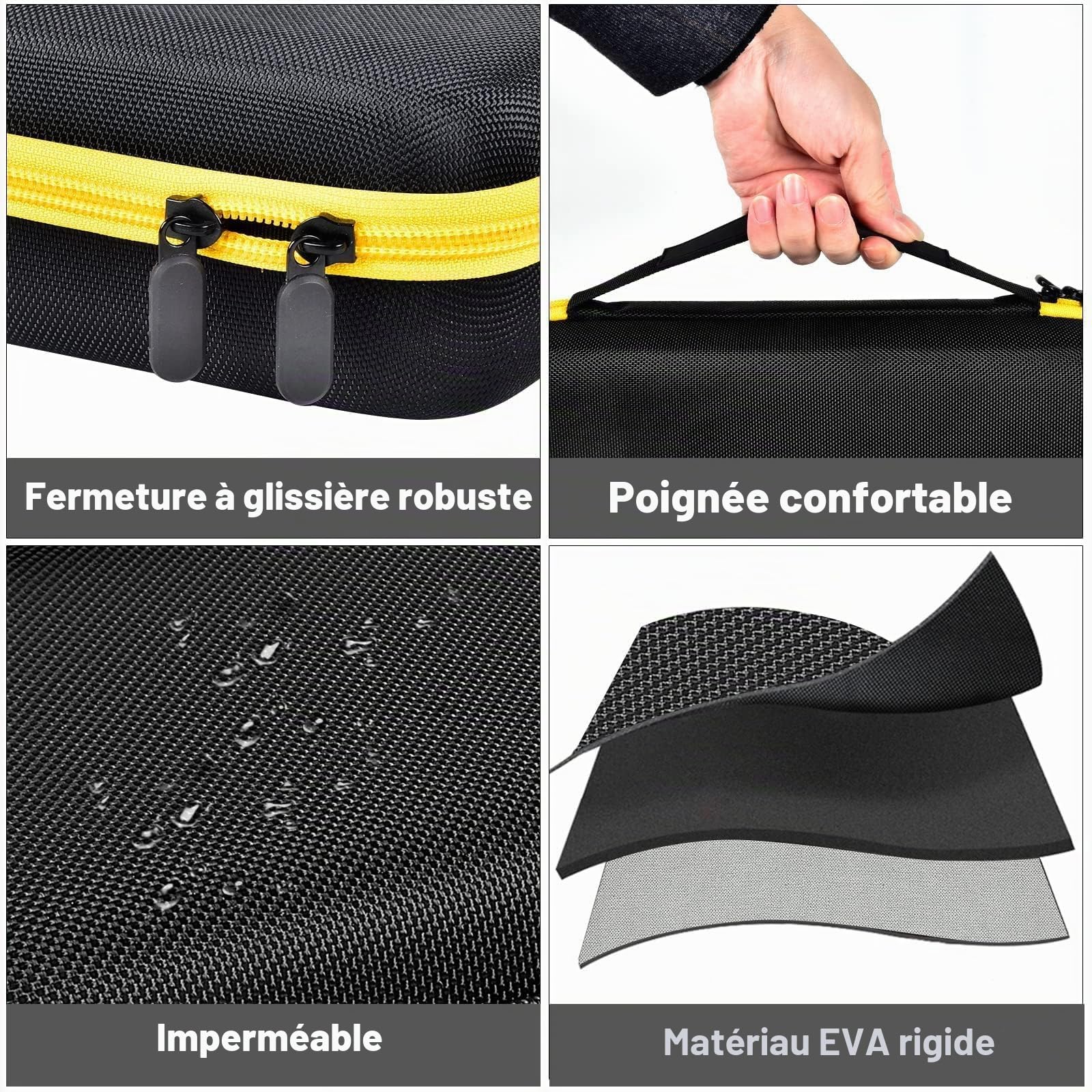 Boîte compatible avec Klein Tools VDV501-851 VDV500-123 VDV226-110 VDV427-300 Boîte de rangement, transport et stockage pour testeur de câble pour Scout Pro 3/sonde traceur/éplucheur