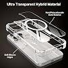 Clear Hybrid Case with Corner Protection Compatible with MagShield Series MagSafe for Minesque iPhone 16 Pro Max Ultra Strong Magnetic Circle and Crystal Clear Material Premium Quality Case (16 Pro Max)