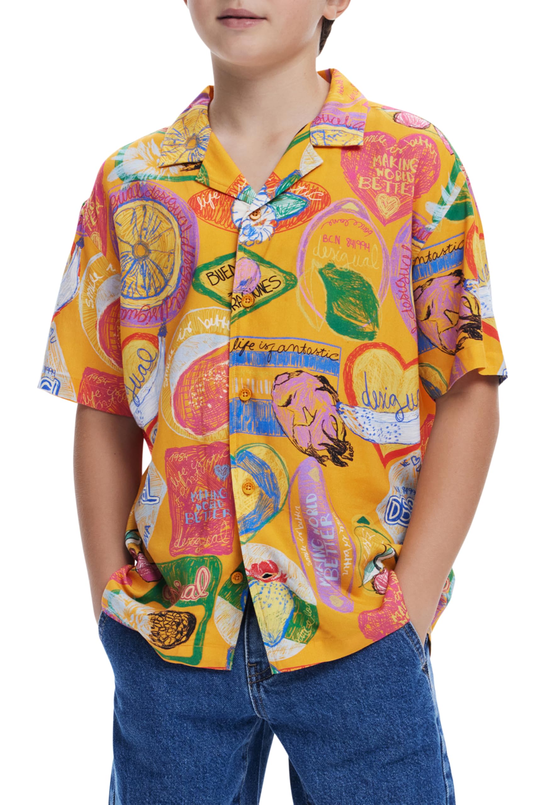 Desigual 25wbcw01 T-Shirt Bambini e Ragazzi