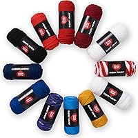 Vista 13 de Kit de Crochet de Super Hilo Red Heart Super Saver con Accesorios para Proyectos de Crochet, Tejido y Amigurumi