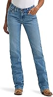 Wrangler Women's Willow Mid Rise Boot Cut Ultimate Riding Jeans - Alexandria, No-Gap Waist for Saddle Comfort