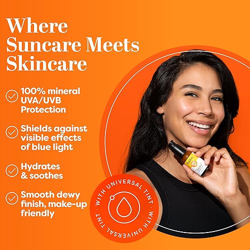 Miniatura 2 de TruSkin Suero de protección solar para el rostro  SPF 30 Suero mineral universal con color para el rostro  Acabado ligero y transparente  Óxido de