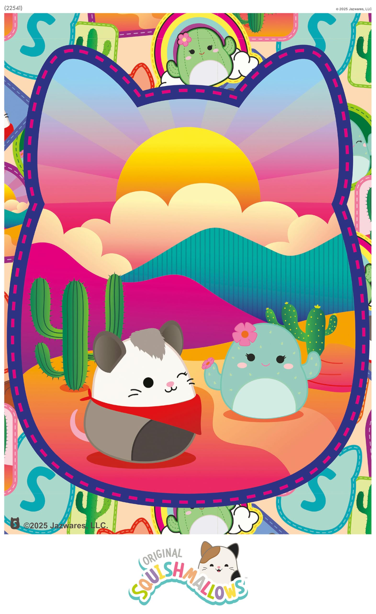 Buffalo Games Squishmallows: Desert Adventure - Rompecabezas de 300 piezas de gran tamaño - Formas más grandes - Ideal para adultos, personas mayores, familia, niños, fácil de agarrar