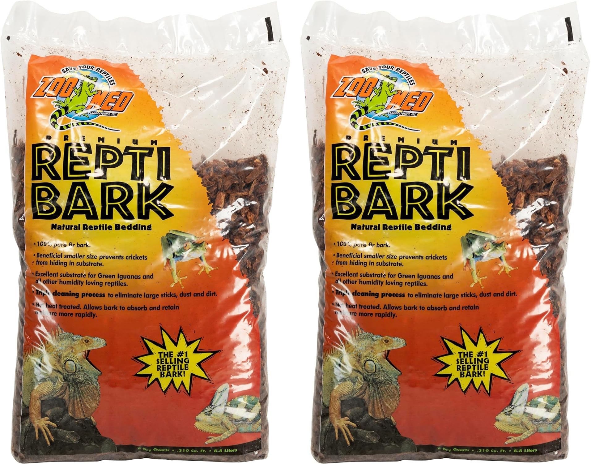 Zoo Med Reptile Bark Fir Bedding, 8 Quarts | Pack of 2 — image 1