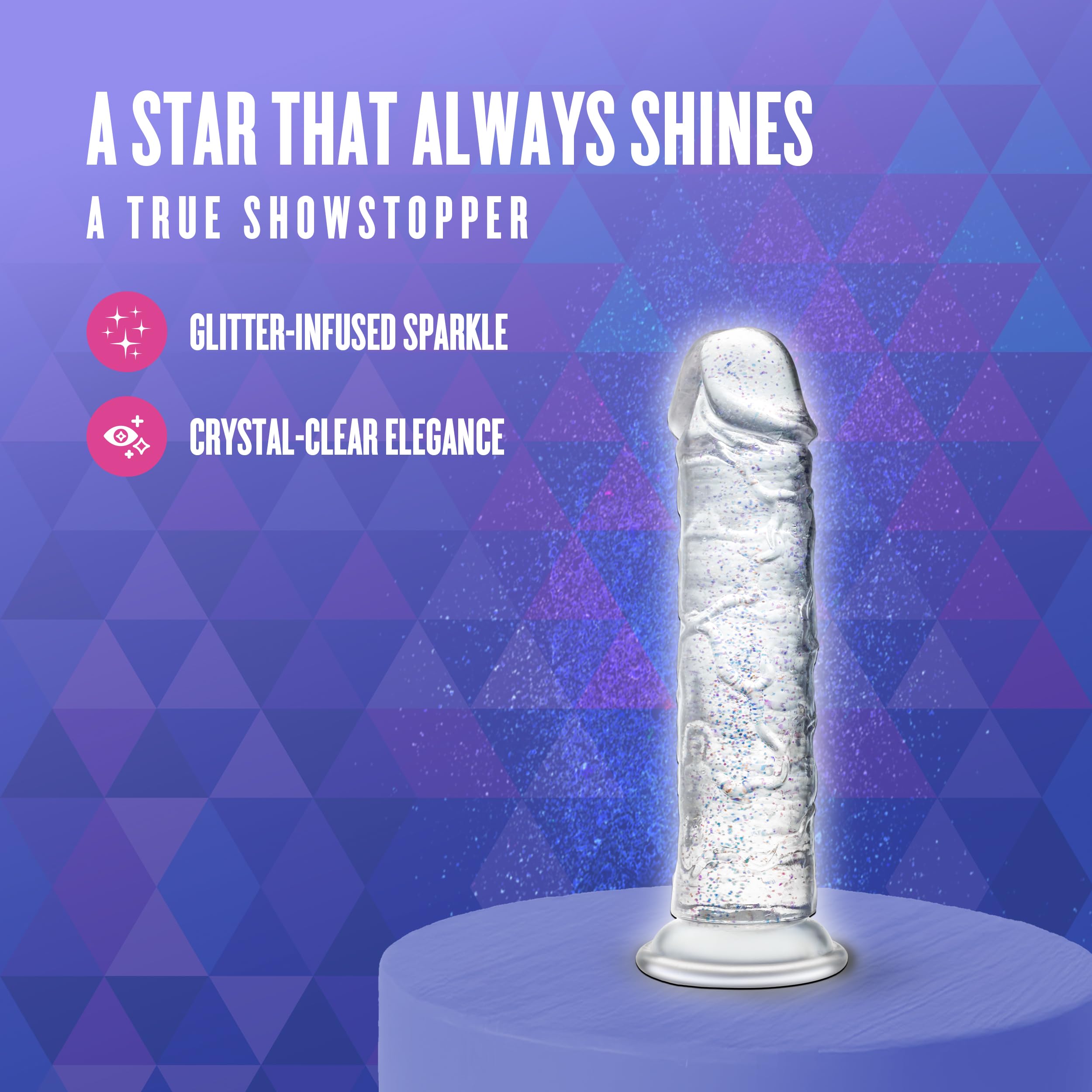 Amazon.com: Blush Novelties Naturally Yours Gala 6" Dildo for Beginners ~  Realistic Glitter Slim Penis ~ Suction Cup Harness Compatible ~ G-Spot Anal  Vaginal Play Adult Sex Toy Flexible Cock for Women