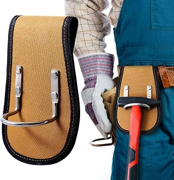 Hammer Holder Belt Clip, Lightweight Portable Organizer Tool for Carpenters Electricians Oxford Cloth Heavy Duty Secure Belt Loop Comfortable Wear 1 Pack