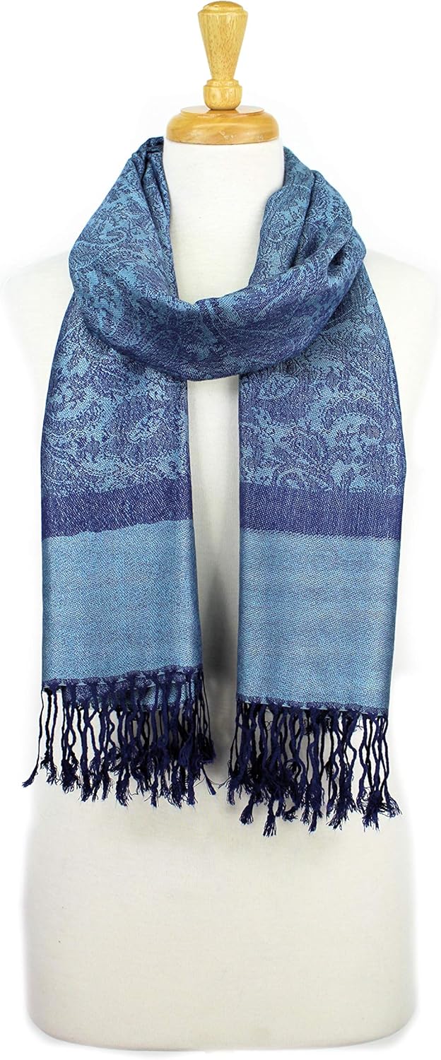 PASKMLNA Paisley Jacquard Pashmina Shawl Wrap Scarf Stole - Image 4