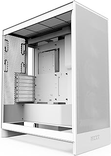 NZXT H7 Flow | ATX Mid-Tower Airflow Case | 3 x 120mm Fans on the Bottom for GPU Cooling | 3 x 120mm Front Fans | 420mm Fr…