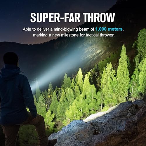 Miniatura 2 de OLIGHT Warrior X Turbo - Linterna táctica con interruptor de cola de 1100 lúmenes, 3,280.8 ft de alcance, IPX8 impermeable, con batería recargable,