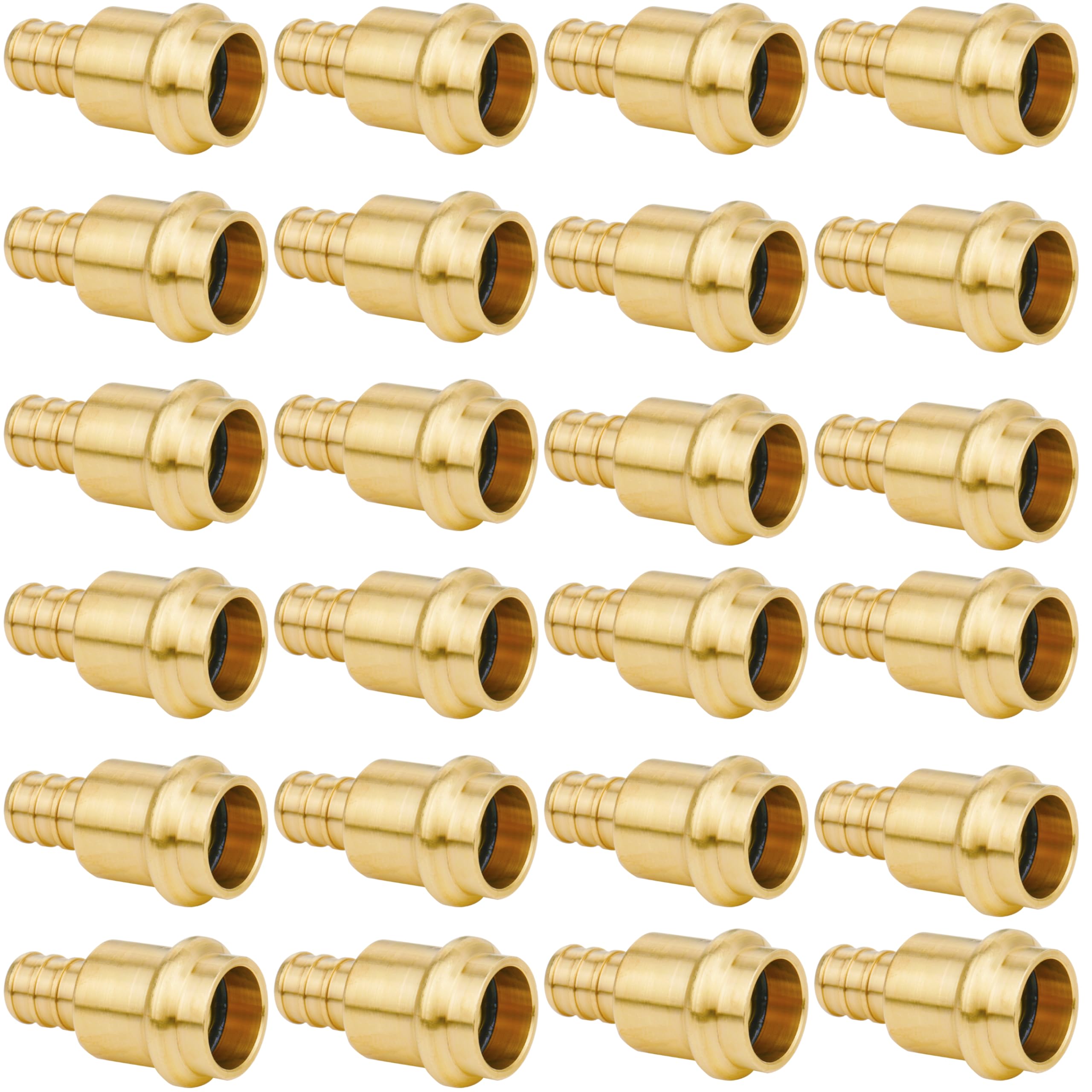 WHK 24 Pack 1/2" Press Pro press x 1/2" PEX Adapter Crimp Fittings Coupling