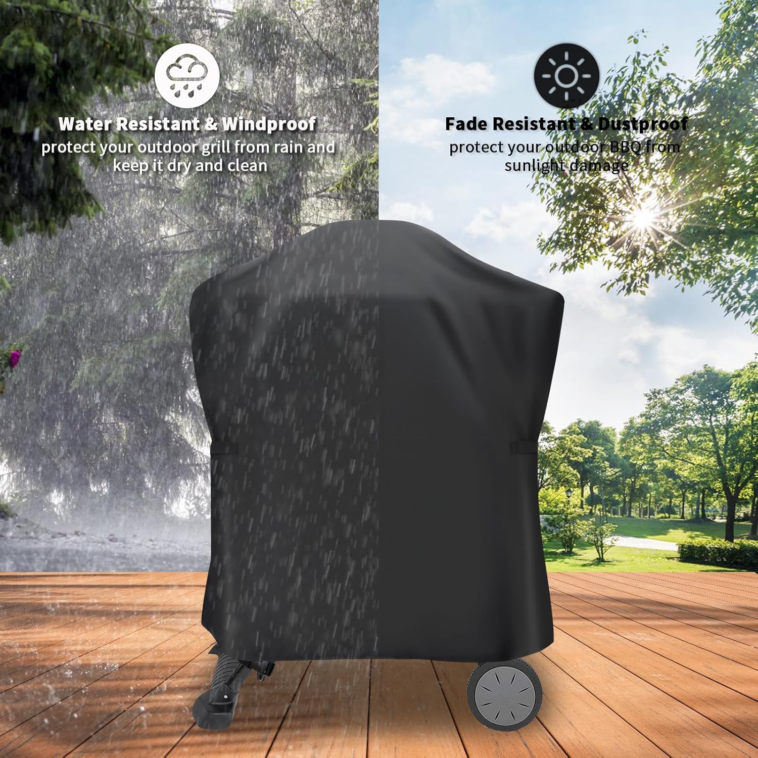 Barbecue Cover, Grill Stand Cover for Ninja OG701 Series Grill on Cart - Image 4