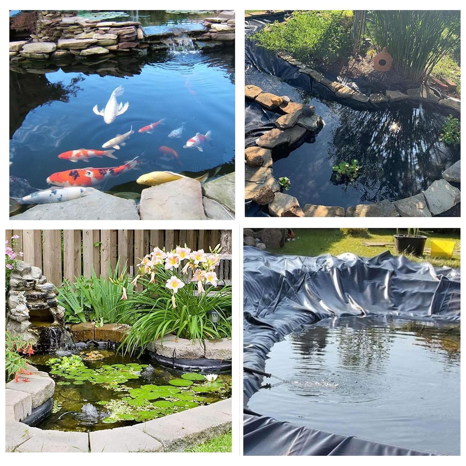 Lona Estanque 5×6M HDPE, Revestimiento Flexible Impermeable