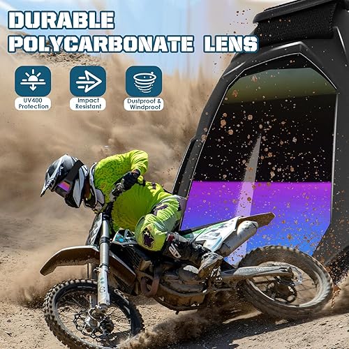 Miniatura 7 de OXG - Gafas para motocicleta, cuatrimoto y bicicleta de motocross, gafas de motocicleta para hombres, gafas de motocross, gafas de esquí, protección
