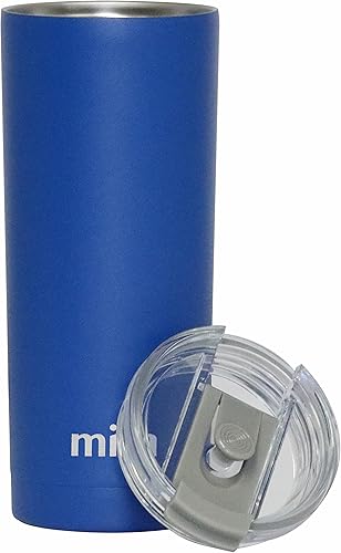 Miniatura 7 de MIRA Vaso de acero inoxidable de 20 onzas con aislamiento al vacío con tapa abatible multiusos y pajilla, vaso de viaje para bebidas calientes o