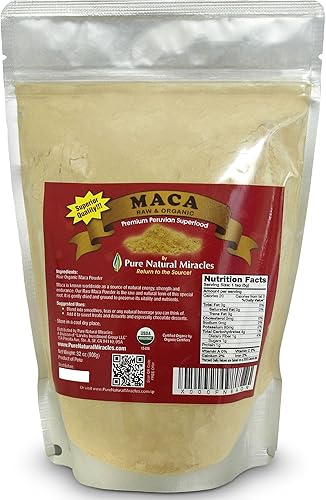 Pure Natural Miracles Polvo de raĂz maca lo mejor para desequilibrios hormonales 1 lb de maca cruda orgánica en polvo Pure Natural Miracles Polvo de raĂz maca lo mejor para desequilibrios hormonales 1 lb de maca cruda orgánica en polvo