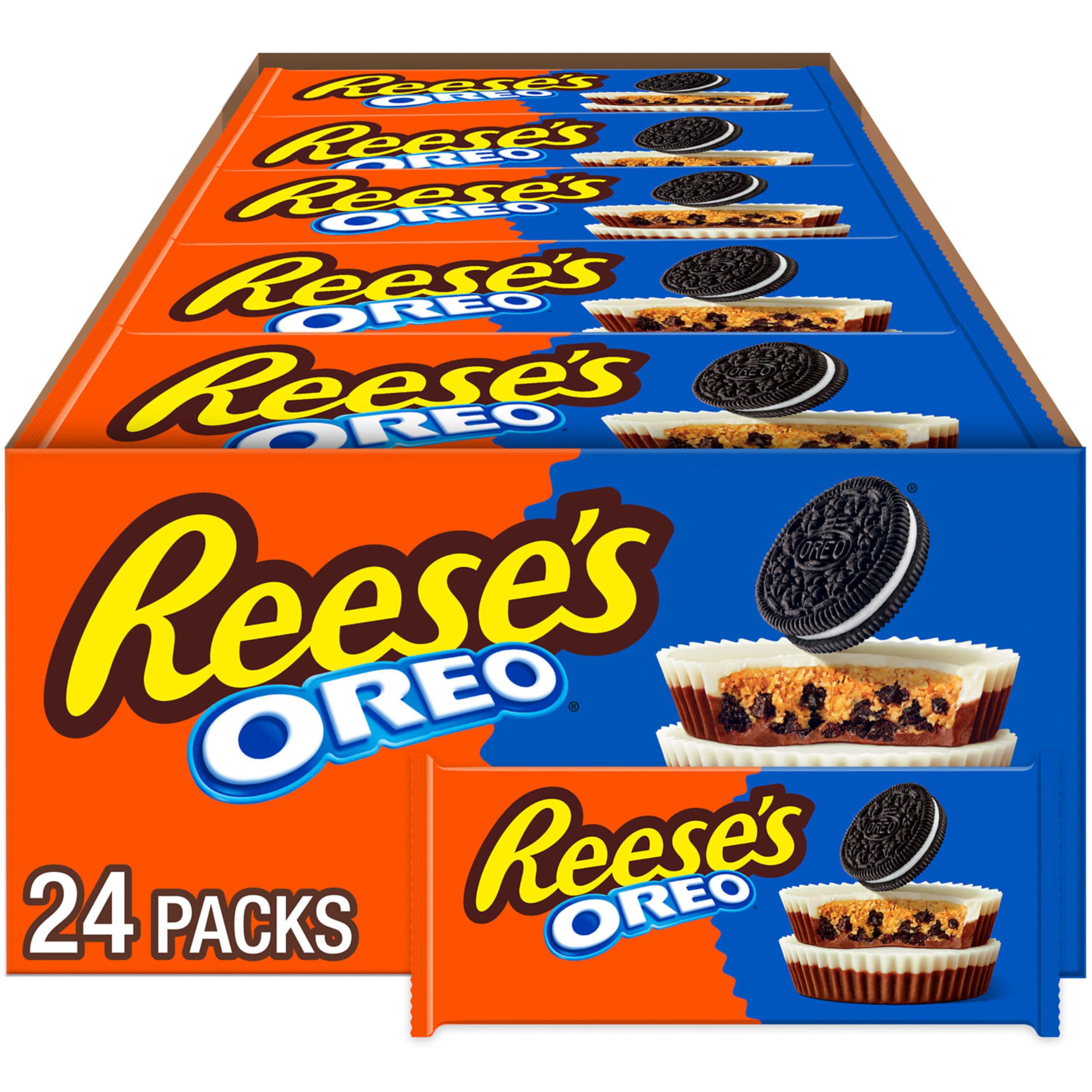 OREO Peanut Butter Cups Candy Packs by Reese's – 1.4 Ounce (Pack of 24), Multicolor, Pack of 24, Model 990533129