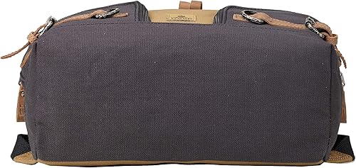 Miniatura 6 de Heritage TRP0433 - Mochila de cuero de lona, elegante e informal, apta para tabletas, TRP0433 (marrón marino), Camel Azul Marino, Classic