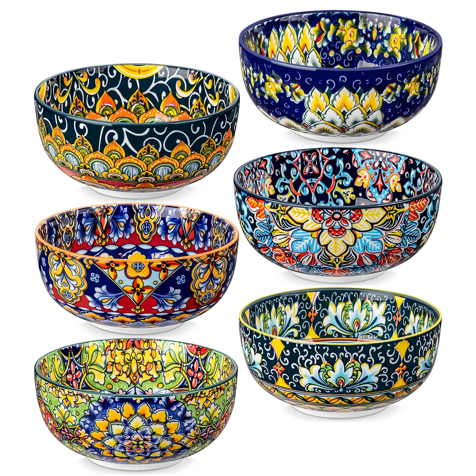 vancasso simi lot de 6 bols porcelaine