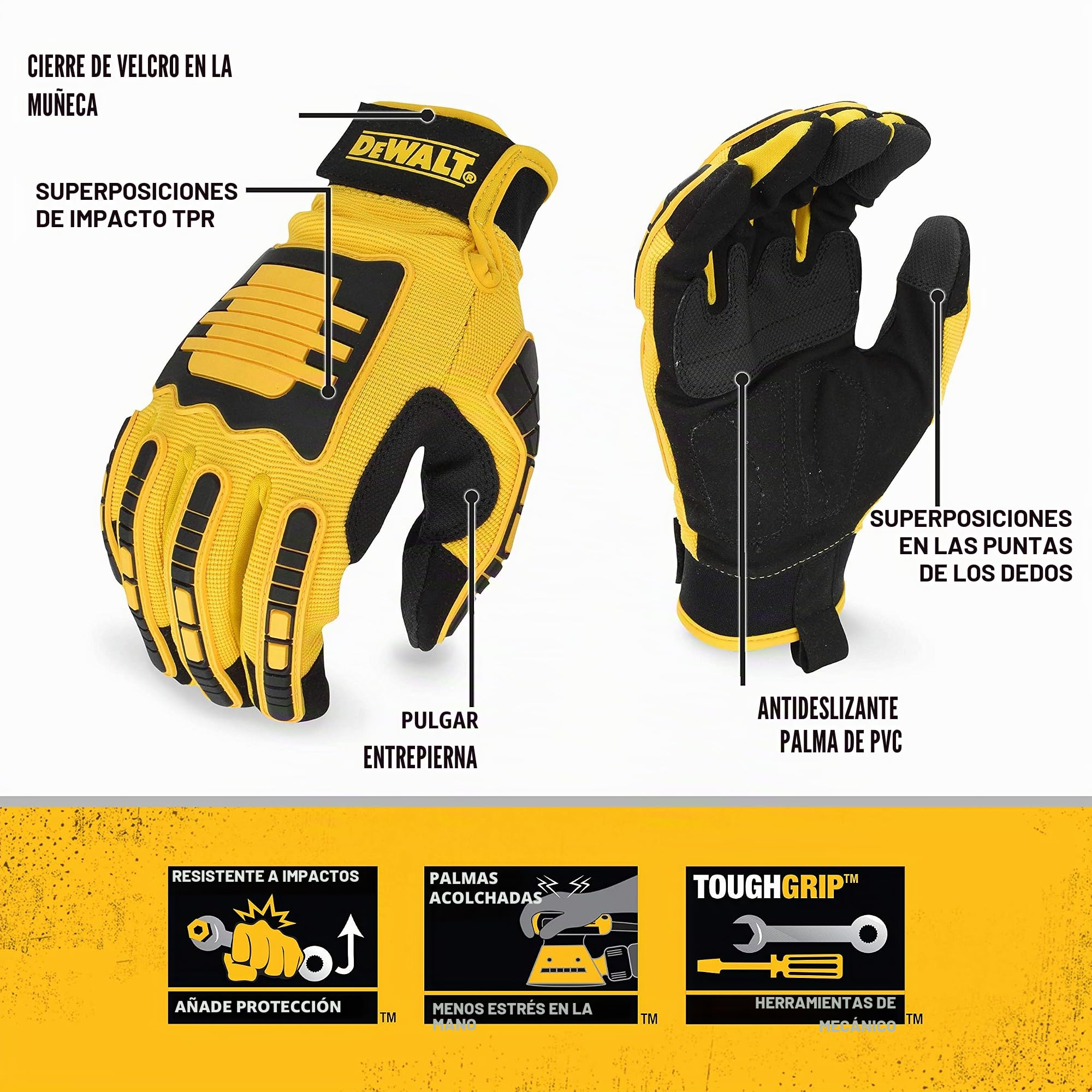 DEWALT Performance Mechanic Guante de trabajo - Talla XL