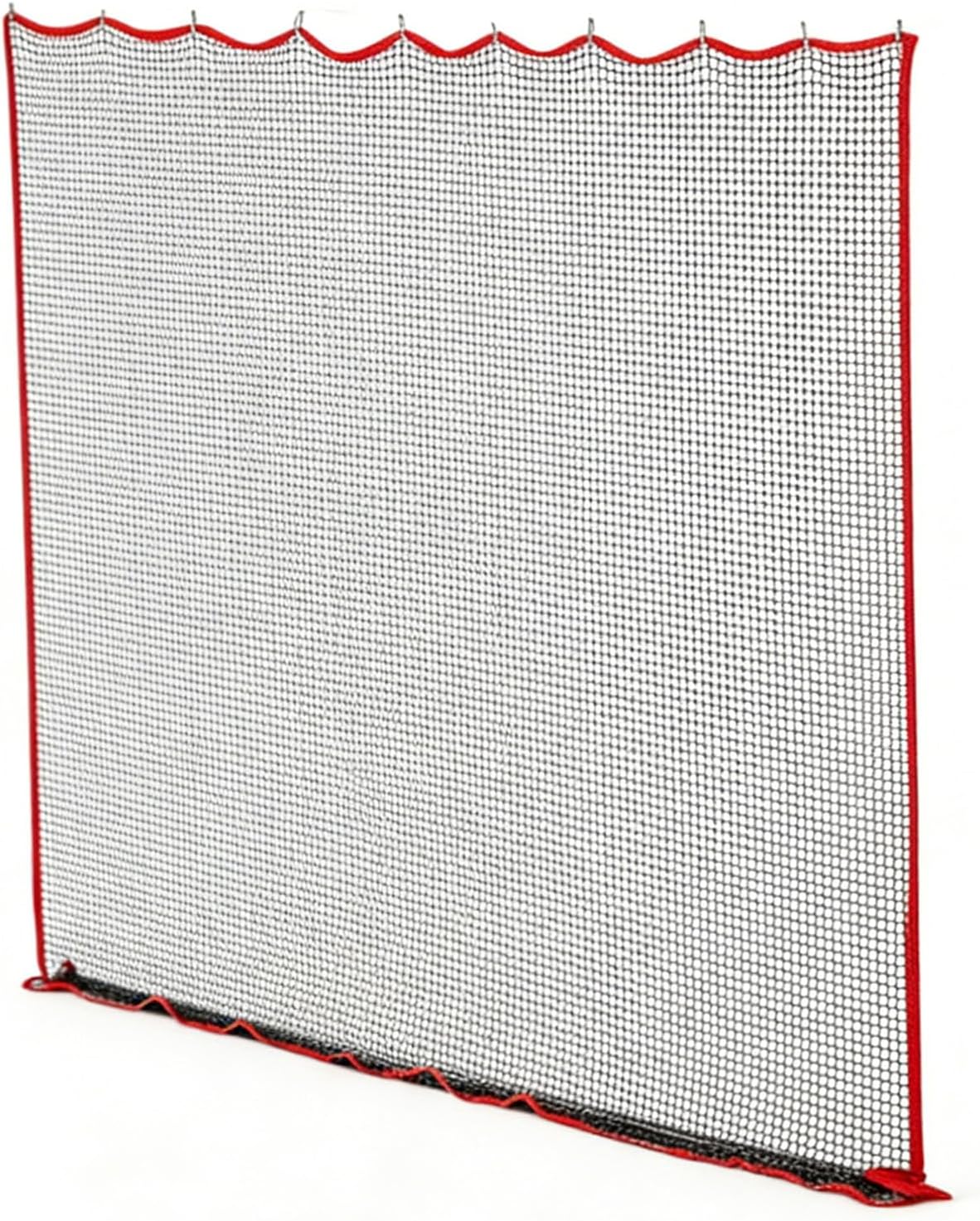 Alomejor Baseball Softball Practice Net, Polyester Portable Sports Training Hitting Net with 10 Hanging Hooks, for Batting Catching Pitching Soccer Basketball Volleyball