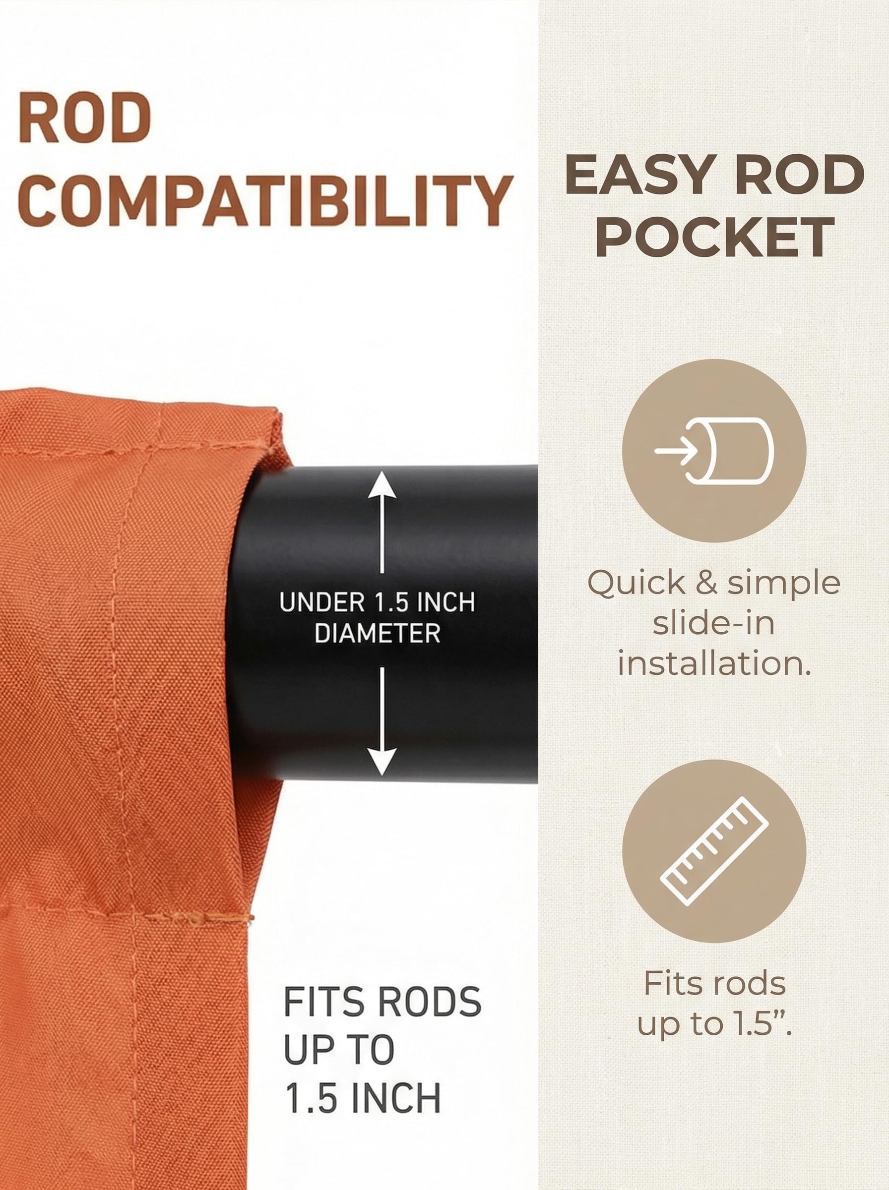 Molaxhome Swag Curtain Scalloped Curtain Valance Drape Sheer Lace Panel 1pc, Cloth Orange, W 51.2" x L 23.6" (1 Panels) - Image 6