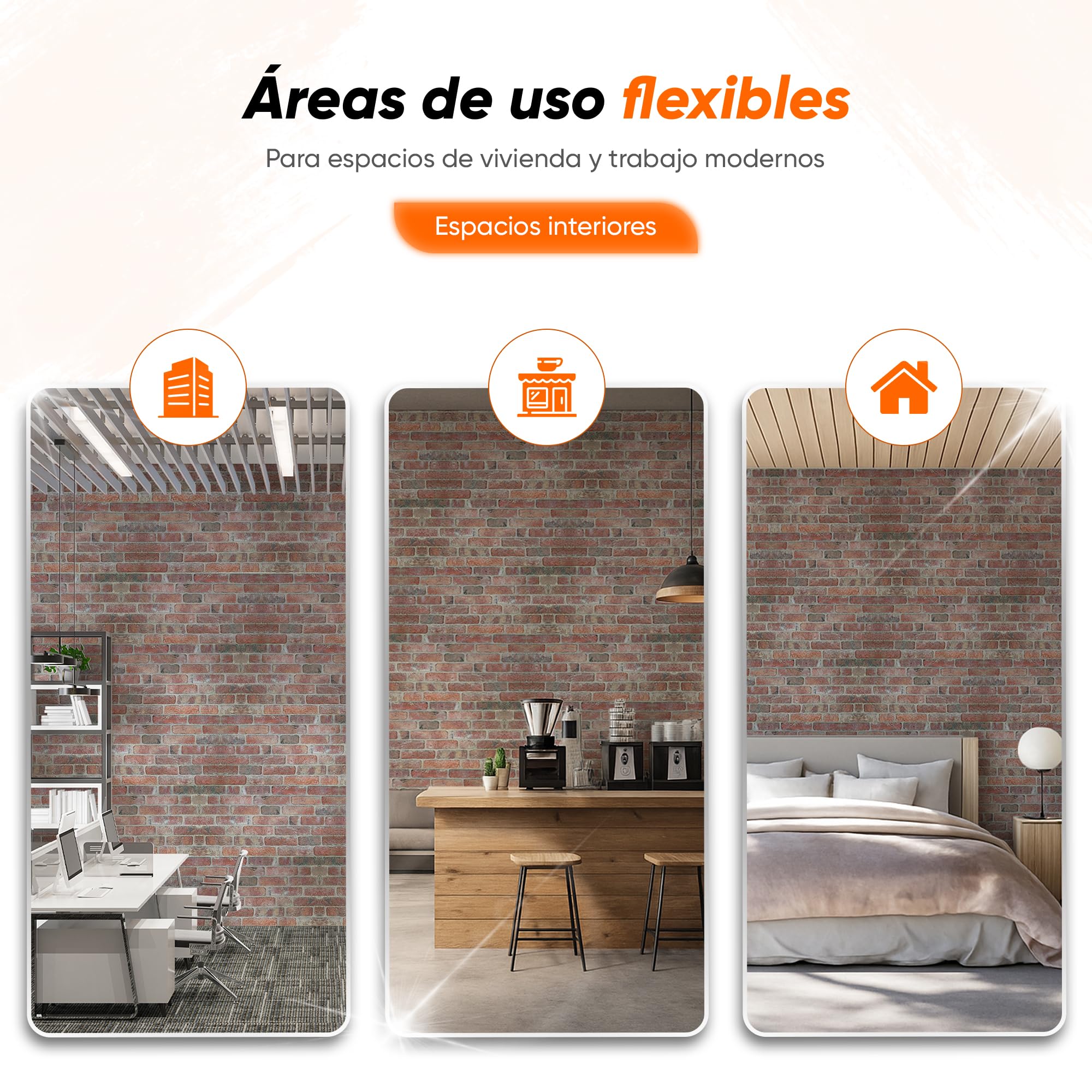 IZODEKOR Paneles de pared 3D de poliestireno expandido, revestimiento de pared con sellado adhesivo, rojo ladrillo (Steinbrücke) (10 paneles y 4 selladores adhesivos incluidos)
