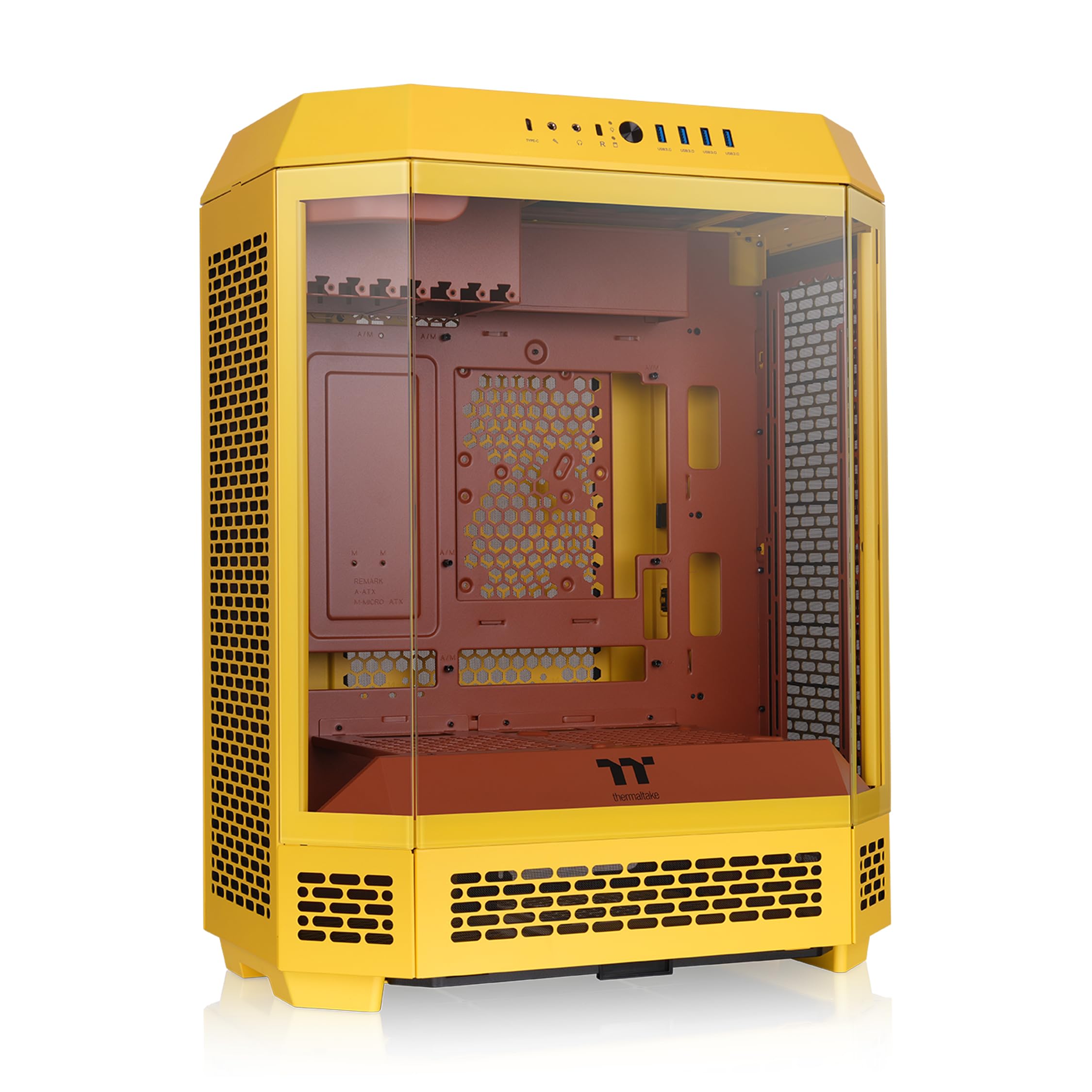 Thermaltake Tower 600 Mid Tower; 2x140mm CT Fans Included; 420mm Radiator Support; 400mm GPU Clearance; Hidden Connector Support; Rotatable PCIe Slots; Butter Caramel; CA-1Z1-00MMWN-00