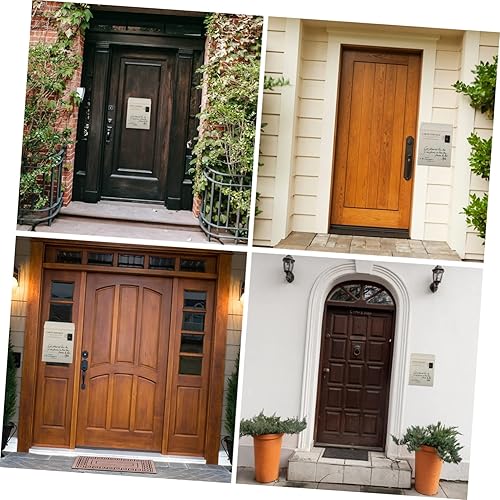 Miniatura 5 de DOITOOL Buzón de buzón de correo, decoración de puerta delantera, montado en la pared, caja de seguridad para exteriores, caja de quejas para