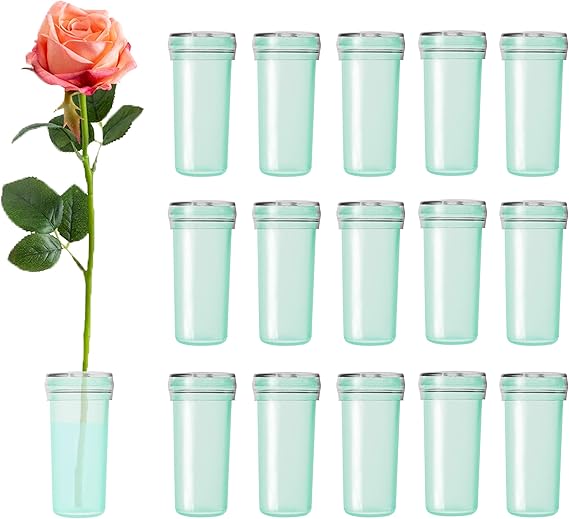 BEADNOVA Flower Water Tubes 1.6 Inch Plastic Water Tubes